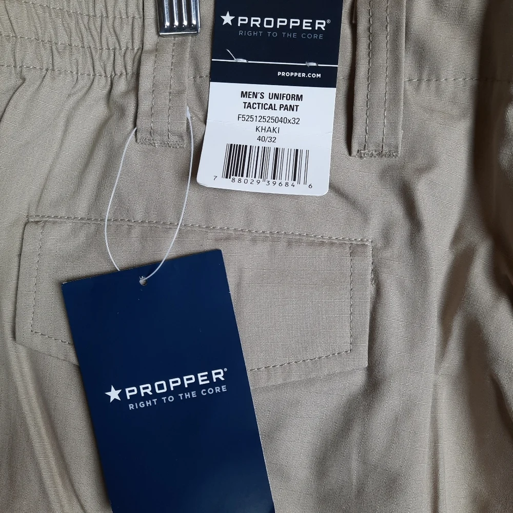 Propper NWT Khaki Ripstop Tactical Pant Tan SZ 40x32